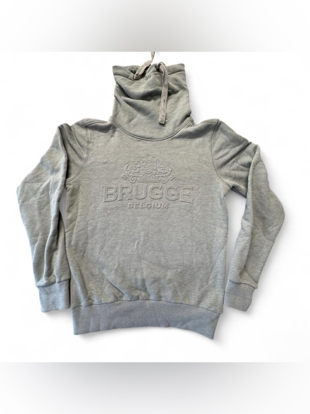 Brugge High Neck Swear Shirt Green Men’s Medium  Belgium Dutch